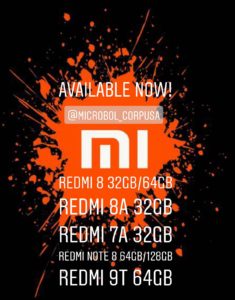 Redmi 7A, Redmi 8, Redmi 8A, Redmi Note 8, Redmi 9T