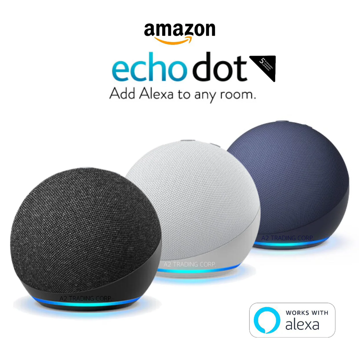 wholesale Amazon Echo Dot (5th Gen, 2022 Release) Smart Speaker with Alexa