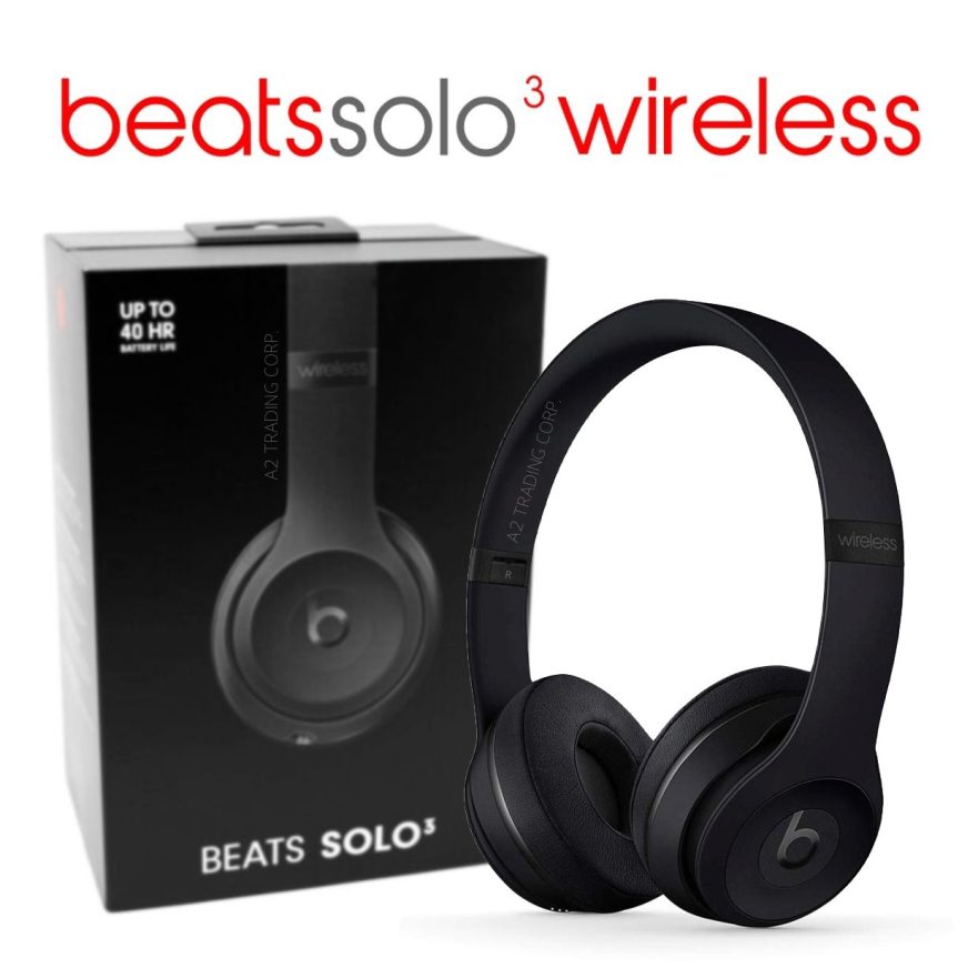 wholesale Beats - Solo³ Wireless On-Ear Headphones - Matte Black