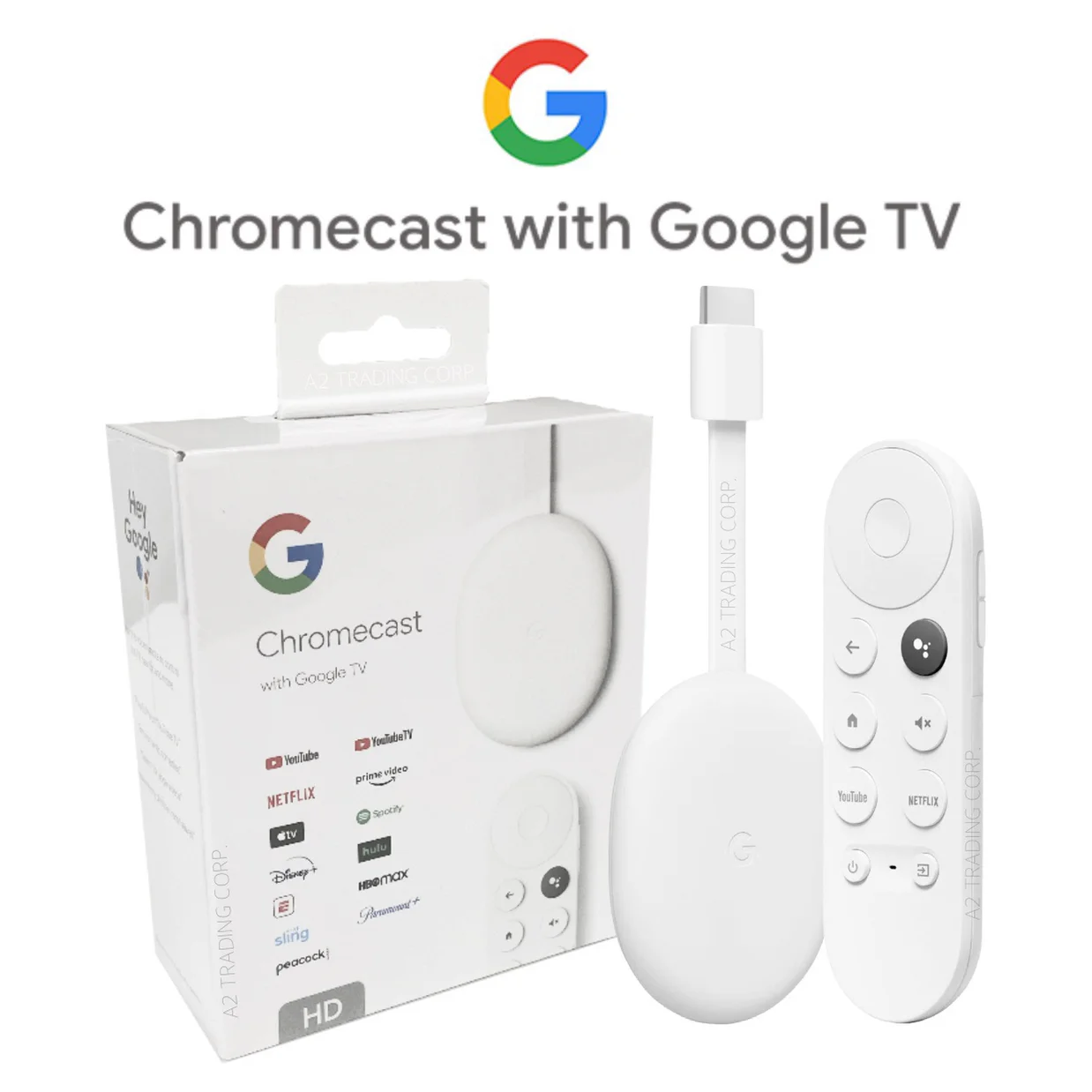 wholesale Google Chromecast with Google TV (HD) – Snow
