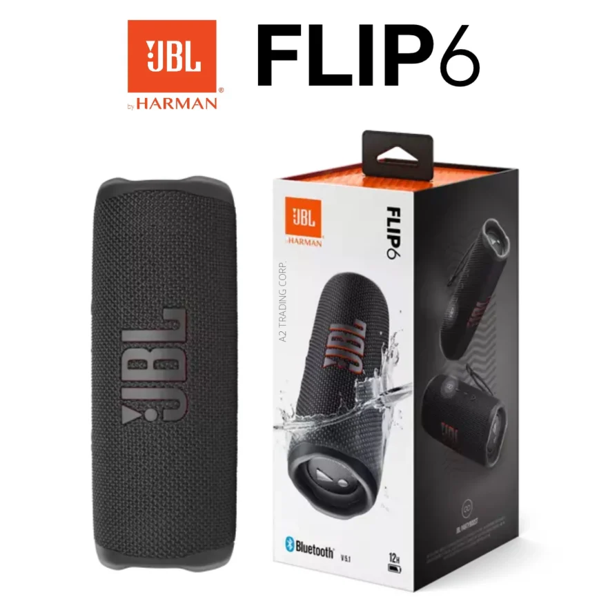 wholesale JBL FLIP6 Portable Waterproof Speaker – Black