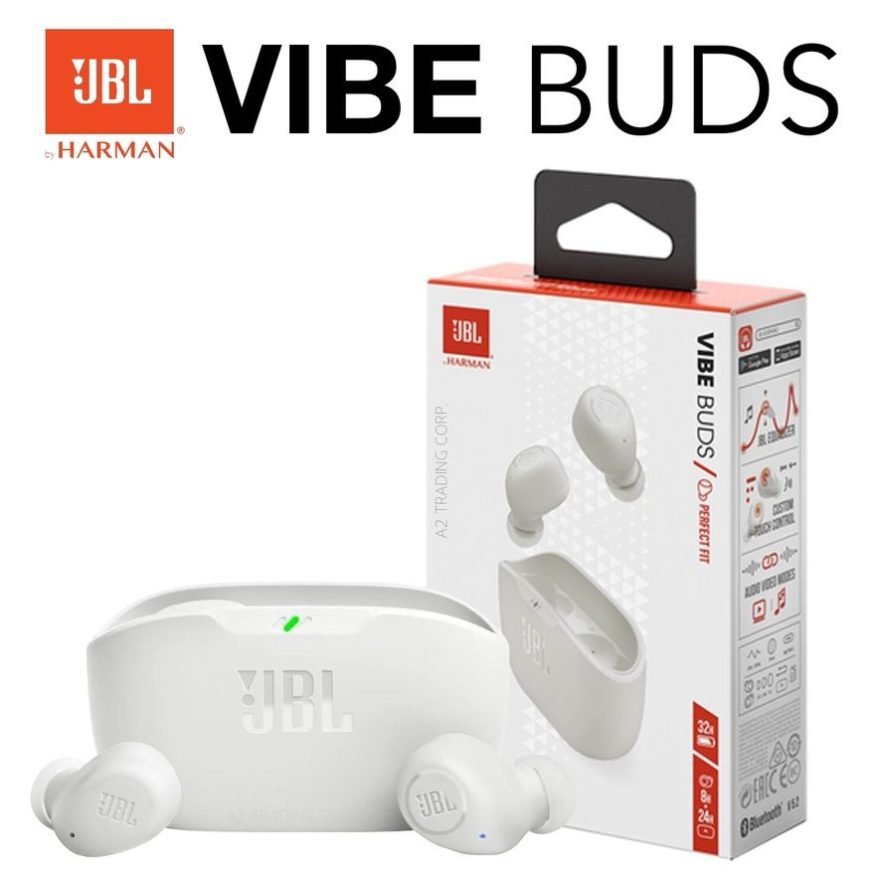 wholesale JBL Vibe Buds True Wireless Earbuds - White