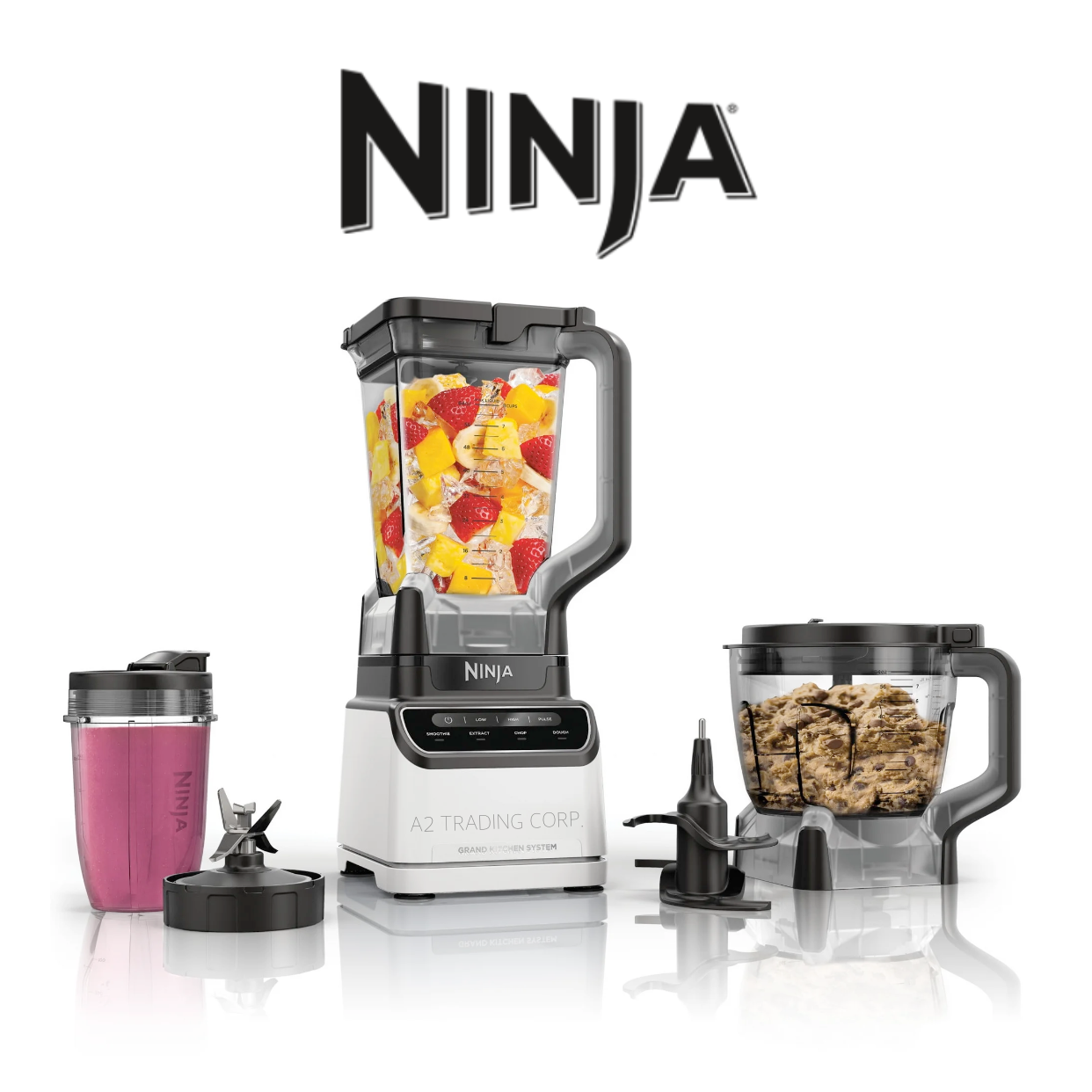 wholesale Ninja KS500 Grand Kitchen System 1200 - 4 Preset, Auto-iQ Programs Blender - Black