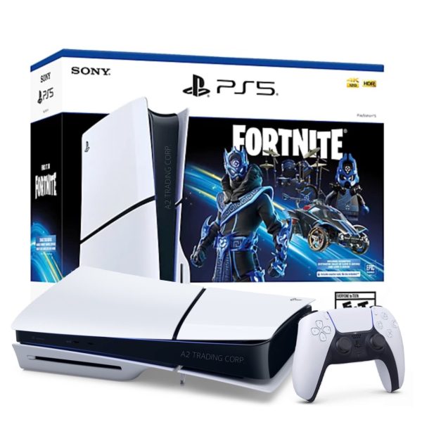 wholesale Sony PlayStation 5 Slim 1TB Disc Console - Fortnite Cobalt Star Bundle