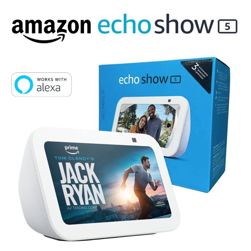 wholesale Amazon Echo Show 5 (3rd Gen.) Smart Display with Alexa - Glacier White