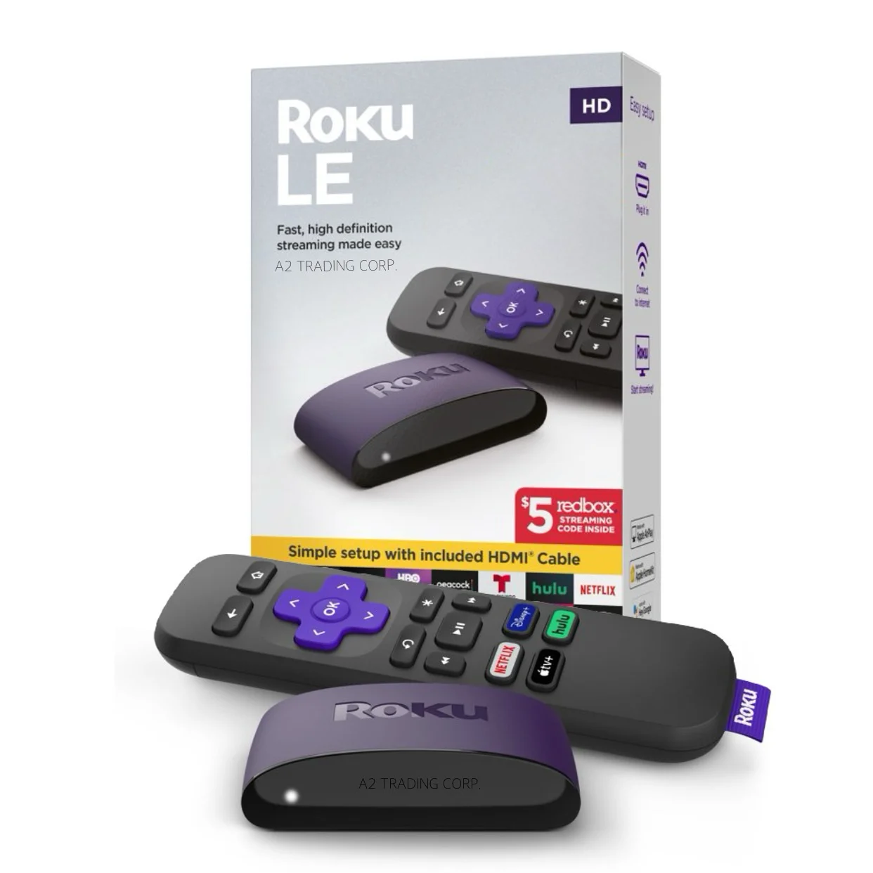 wholesale Roku LE (3930S4) – HD Streaming Media Player with High Speed HDMI Cable and Simple Remote