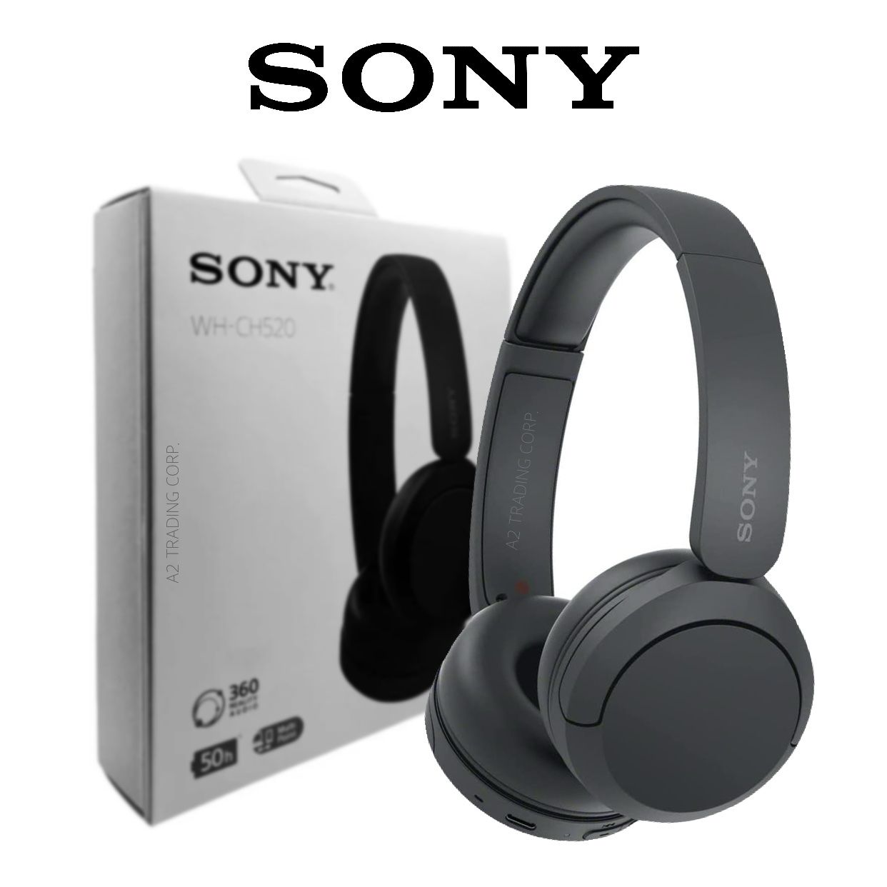 wholesale Sony WH-CH520 Wireless Headphone with Microphone – Black
