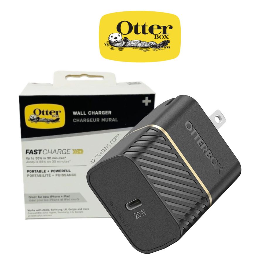 wholesale OtterBox 20W Fast Charge USB-C Wall Charger - Black