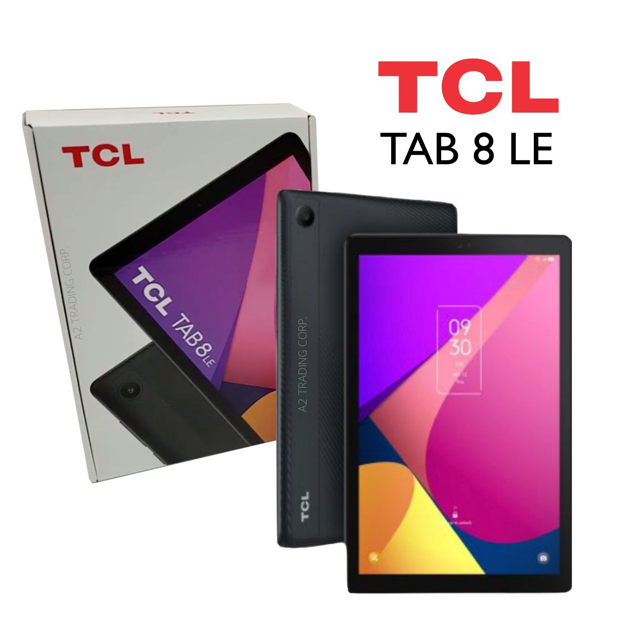 wholesale TCL Tab 8 LE, 8.0” HD Touchscreen, 3GB RAM + 32GB Storage, Dual Camera (5MP Front/5MP Rear), Stereo Speakers, 4080mAh Battery, WiFi + 4G LTE, Android 12 - Grey