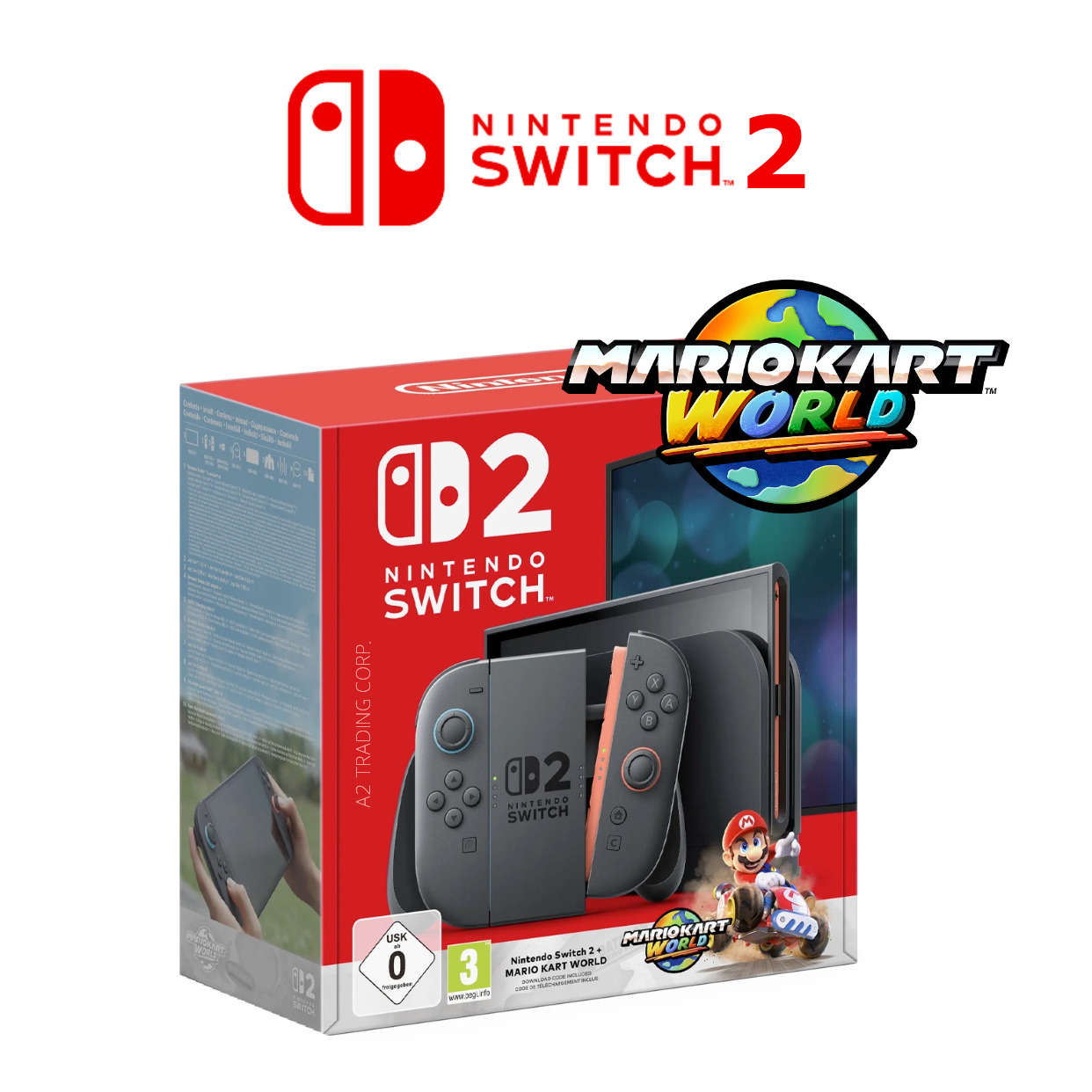 wholesale Nintendo Switch 2 Gaming Console - Mario Kart World Bundle